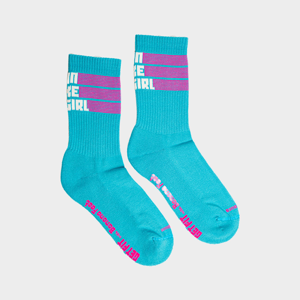 Calcetines 'Run Like a Girl' Azules - Imagen 5